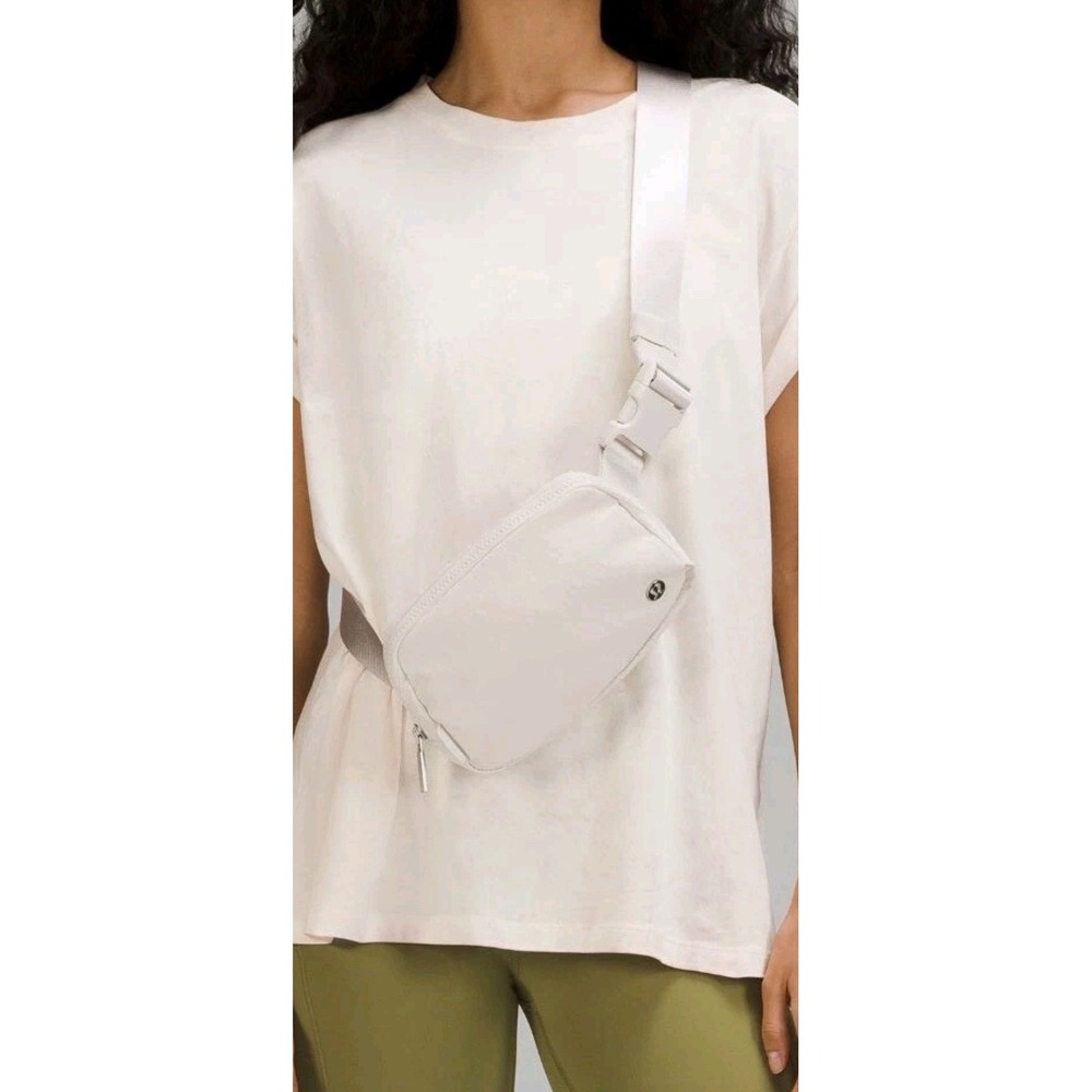Lululemon Everywhere Belt Bag 1L White Opal Gold Hardware Waist Pack Crossbody